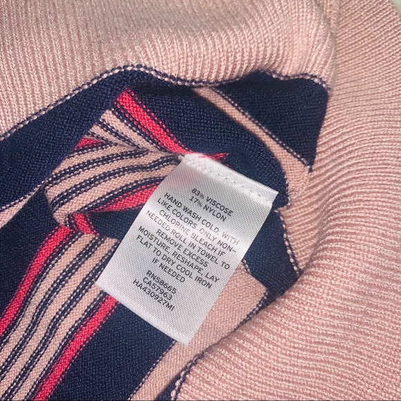 Halogen Stripe Crewneck Knit Tank Top Petite Small - Picture 6 of 6